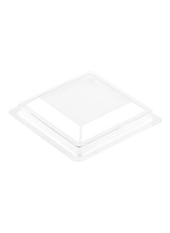 Restaurantware Restaurantware-LIDS ONLY: 2.5 x 2.5 Inch Mini Kova Cup Lids, 100 Square Lids For 2 Ounce Dessert Cups - Dessert Cups Sold Separately, Clear Plastic Square Plastic Cup Lids, Disposable  - Image 1