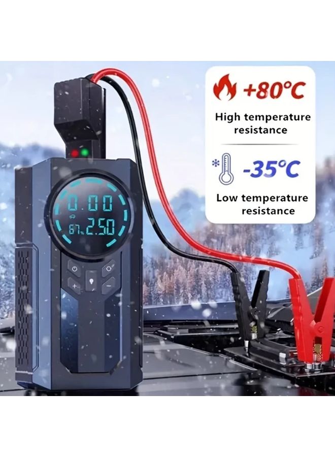 Multifunctional Intelligent Air Pump Car Battery Jump Starter Portable Tire Inflator - Image 2