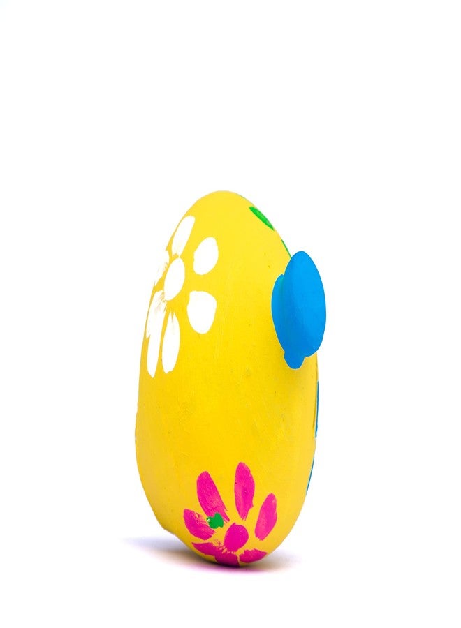Onlinch Clay Made Round Shape Piggy Bank for Kids | Terracotta Mitti Gullak Coin Bank | Handcrafted Multi-Coloured Coin Box | Traditional Money Bank Gift | Undiyal Style (Design-1) - Image 3