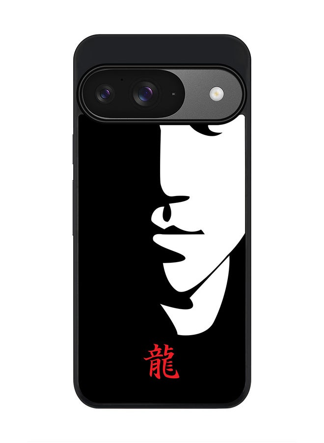 Stylizedd For Google Pixel 9 Case,Slim fit Camera Protection, Shockproof Thin Phone cover - Tibute - Bruce Lee (Black)  - Image 1