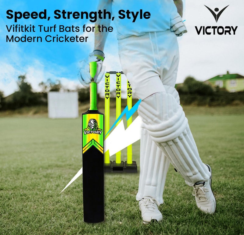Victory Plastic bat, Cricket bat, Plastic bat Full Size,Hard Plastic Bat, Unique PVC/Plastic Cricket Bat (Green) - Image 4