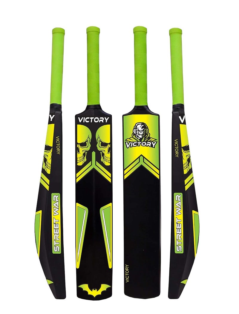 Victory Plastic bat, Cricket bat, Plastic bat Full Size,Hard Plastic Bat, Unique PVC/Plastic Cricket Bat (Green) - Image 1