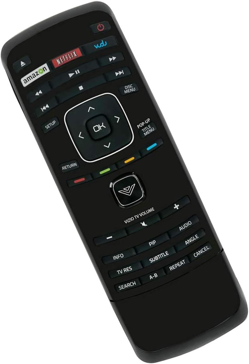 Elekpia جهاز تحكم عن بعد لمشغل أقراص Blu Ray DVD مناسب لأجهزة Vizio VBR121 وVBR122 وVBR337 وVBR338 وVBR370 وVBR135 وXRB100 وXRB300 وXRD2BR مع مفاتيح اختصارات تطبيقات الإنترنت مثل Vudu وNetflix. - Image 2