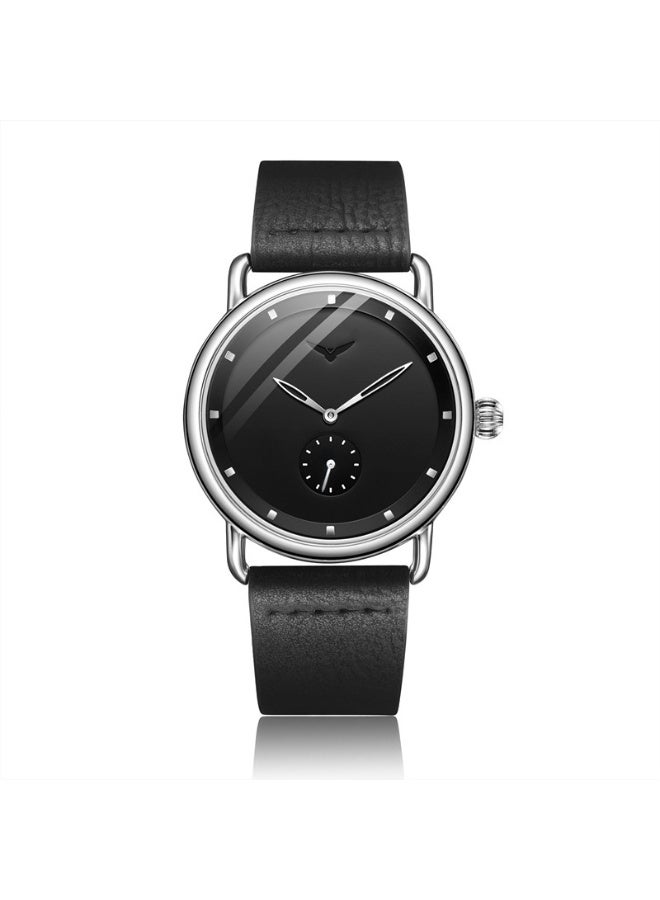 أونولا ساعة كوارتز رجالية بسيطة وأنيقة وعملية بسوار جلدي