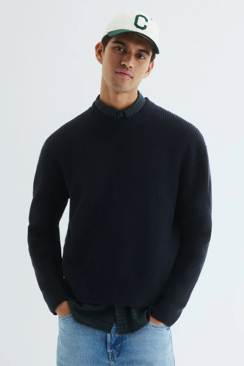 H&M Loose Fit Rib-knit jumper