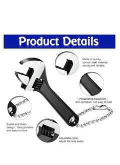 Y&D 3 Pieces 2.5 Inch Adjustable Hand Wrench Black Spanner Size  - Image 2