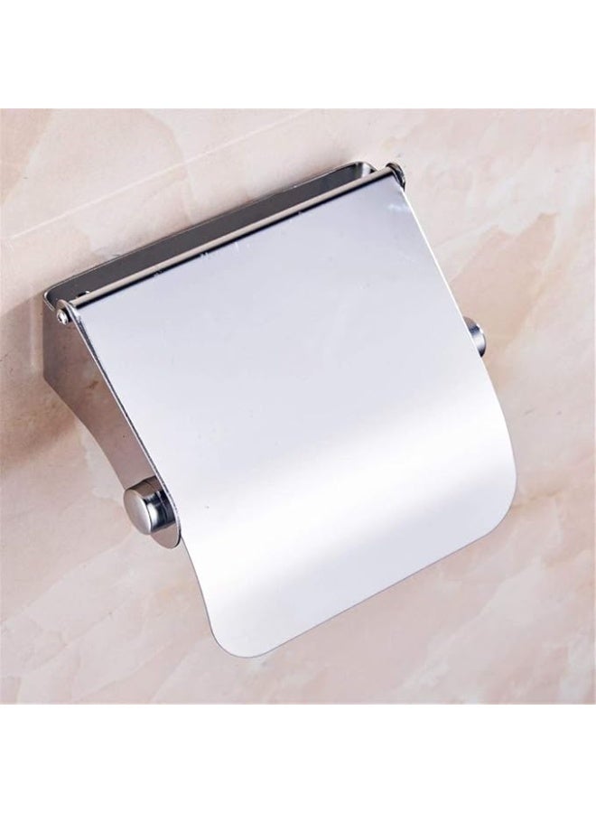 SSN Stainless steel Toilet Paper Holder wall-mounted installation Tissue Holder with cover waterproof bathroom hotel paper storage rack - Image 3