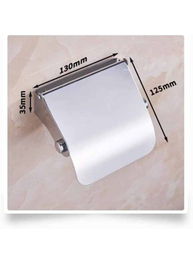 SSN Stainless steel Toilet Paper Holder wall-mounted installation Tissue Holder with cover waterproof bathroom hotel paper storage rack - Image 4