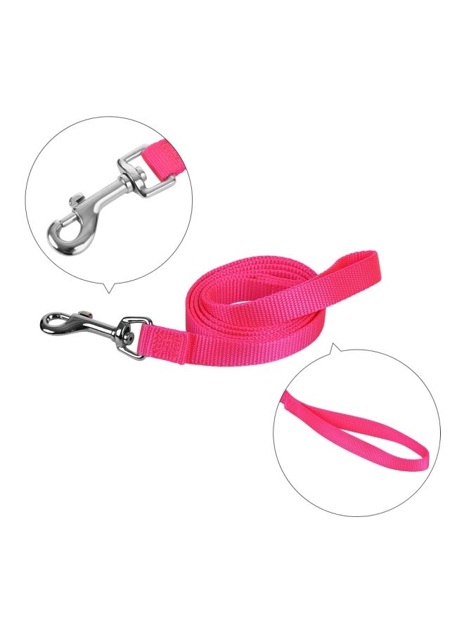 NIBEMINENT 3-Piece Adjustable Collar, Harness And Leash Set Pink/Black - Image 4