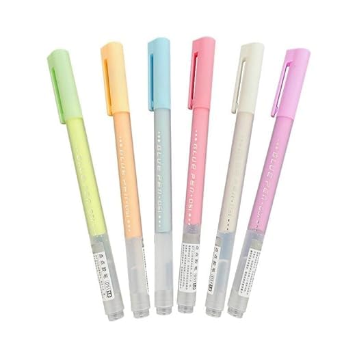 SpiderJuice 5Pc Multipurpose Glue Pen Dispenser Quick Dry Adhesive for Paper, Crafting, and Embossing with Fine Point