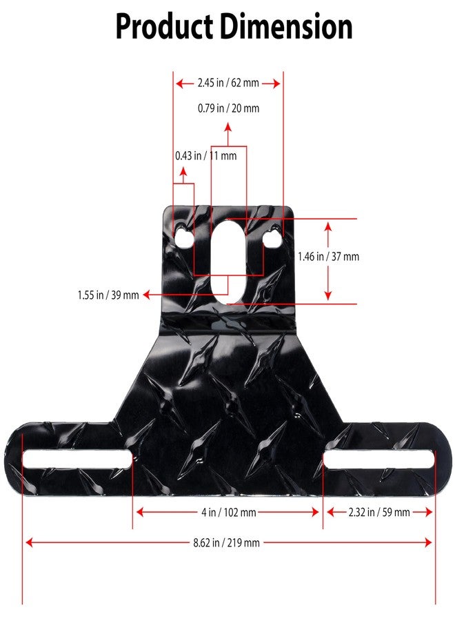 BFXM Trailer License Plate Bracket Frame, License Plate Holder, Trailer Mount Plate Frame, License Bracket for RV, Boat, Trailer Licence Tag Holder - Image 2