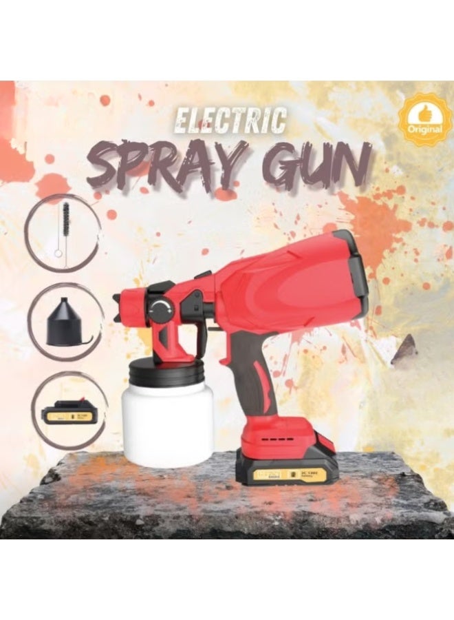 Multi-Purpose Cordless Electric Spray Gun Professional Design with Dual Batteries Lightweight for Walls Furniture Metal & DIY Projects - Image 2