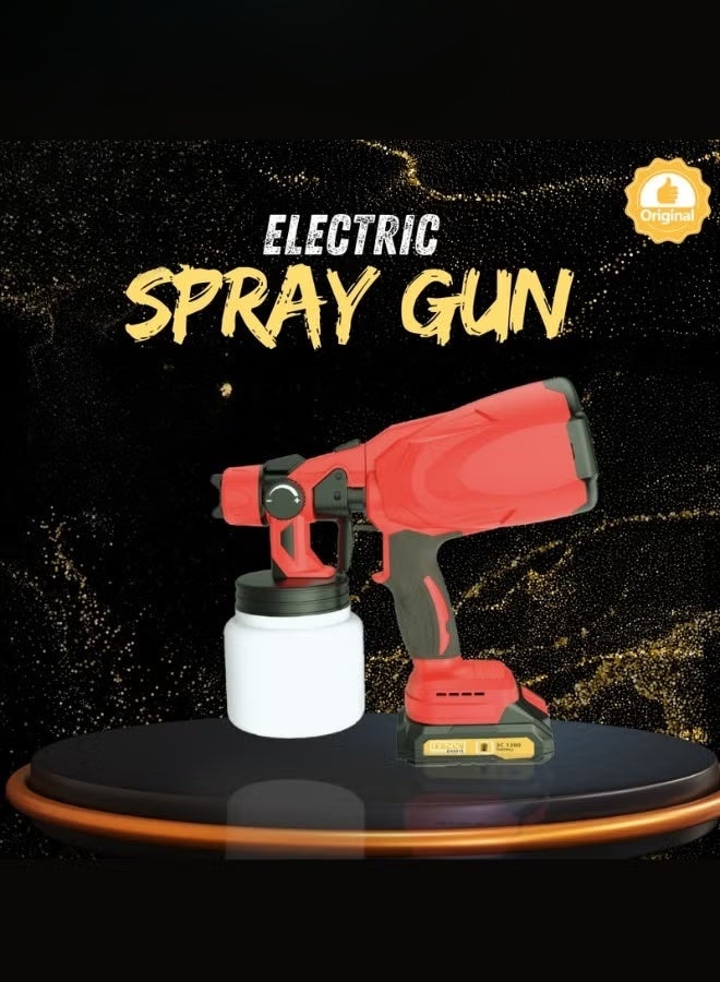 Multi-Purpose Cordless Electric Spray Gun Professional Design with Dual Batteries Lightweight for Walls Furniture Metal & DIY Projects - Image 3