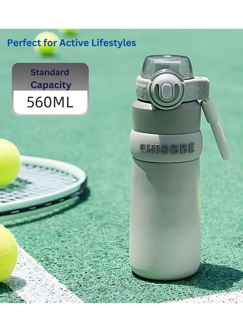 CHOBEE Stainless Steel Vacuum Insulated Water Bottle, Leak Proof, Double Wall, Hot & Cold 12 Hours, Straw Lid, Large Capacity, Gray - Image 5