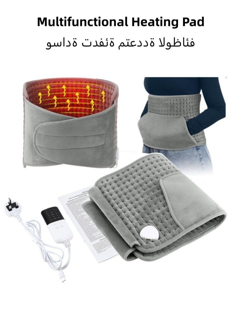 Electric Heating Pad for Back, 30x125cm Heat Pad with 10 Heating Levels and Auto Shut Off, Heated Hand Warmer Period Pain Relief, Machine Washable, Great for Waist Belly Leg Body - Image 1