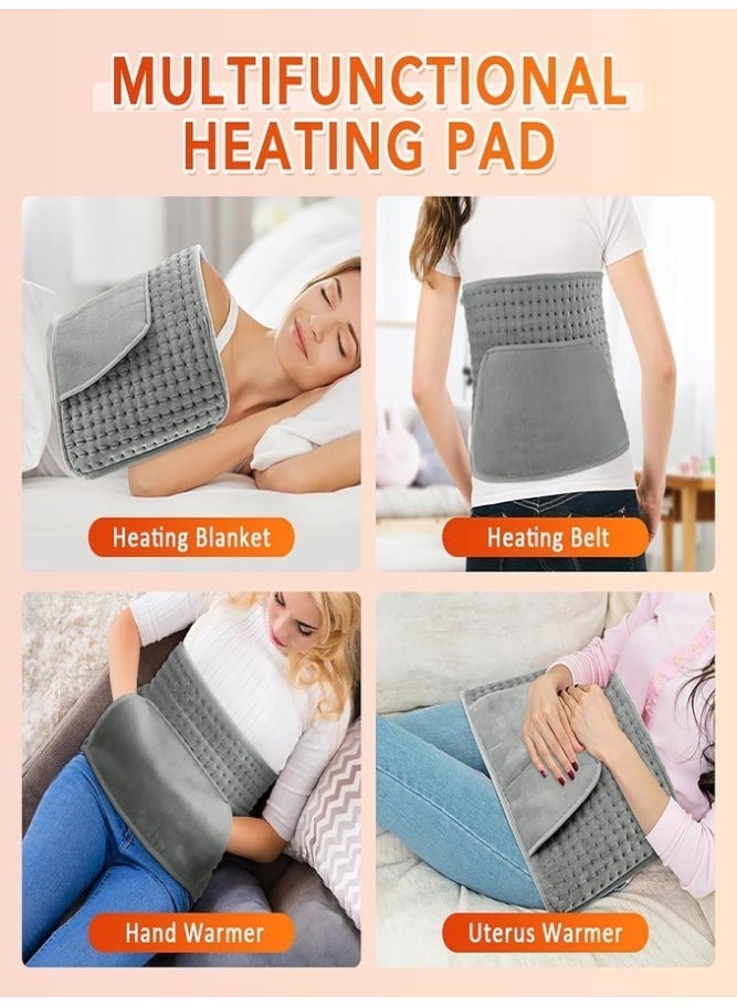 Electric Heating Pad for Back, 30x125cm Heat Pad with 10 Heating Levels and Auto Shut Off, Heated Hand Warmer Period Pain Relief, Machine Washable, Great for Waist Belly Leg Body - Image 3