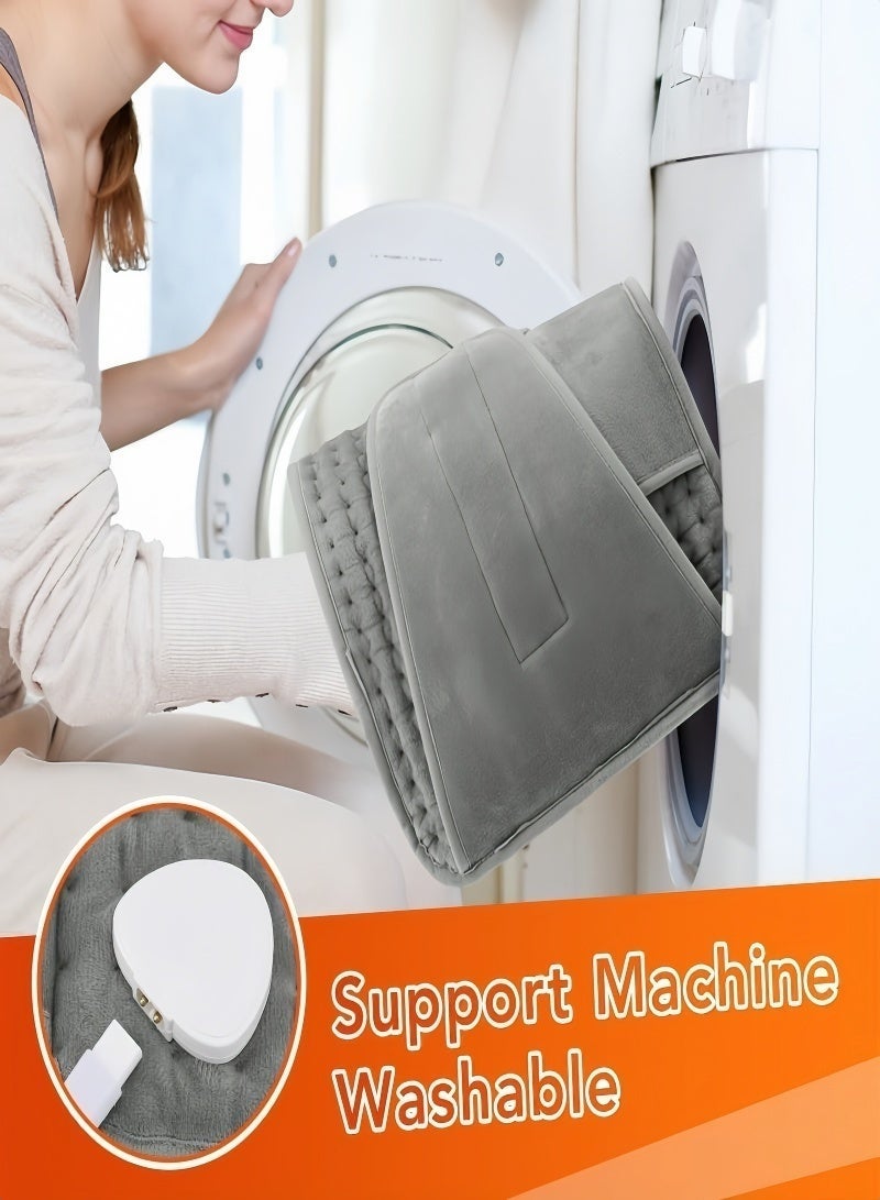 Electric Heating Pad for Back, 30x125cm Heat Pad with 10 Heating Levels and Auto Shut Off, Heated Hand Warmer Period Pain Relief, Machine Washable, Great for Waist Belly Leg Body - Image 5