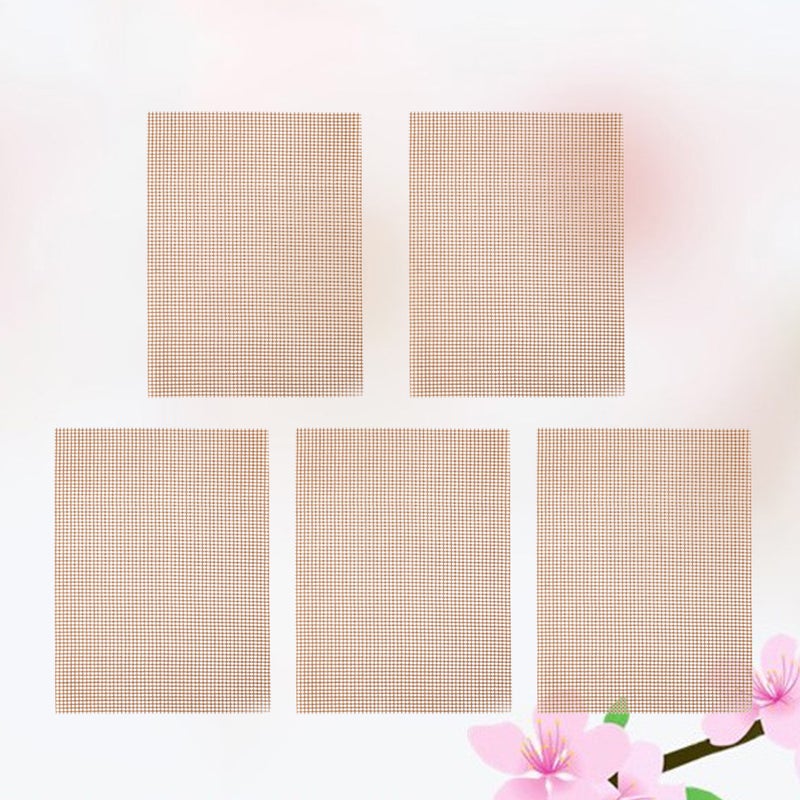 📦 أطقم ٥ قطع من حصيرة شبكية للشوي من إف إي مقاومة للحرارة بدرجة عالية باللون البيج - Image 5