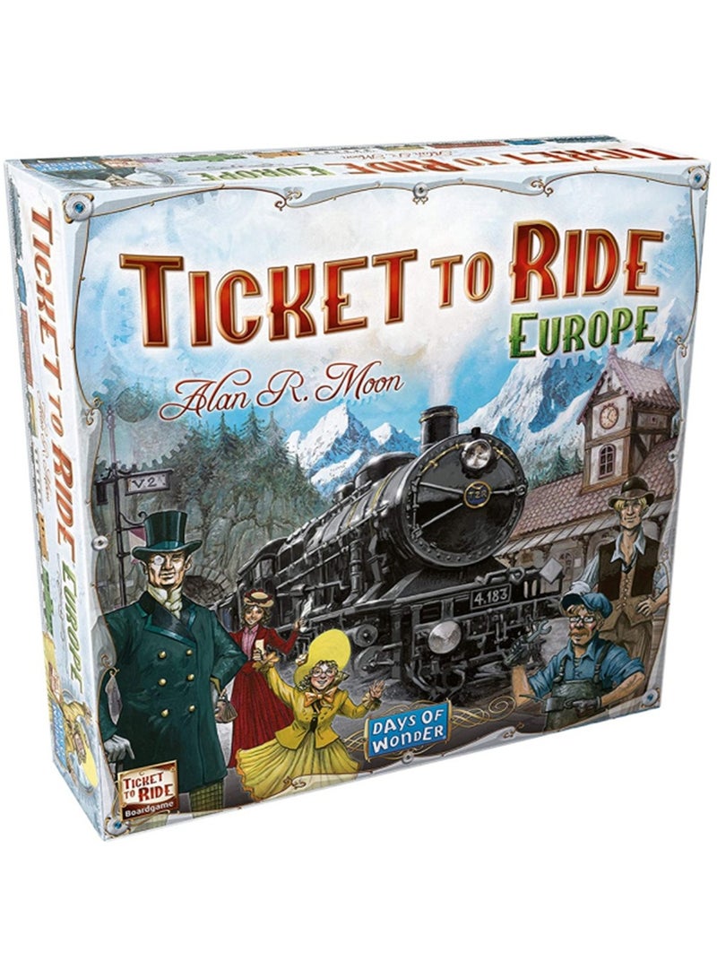 Ticket to Ride Europe Board Game - Image 1