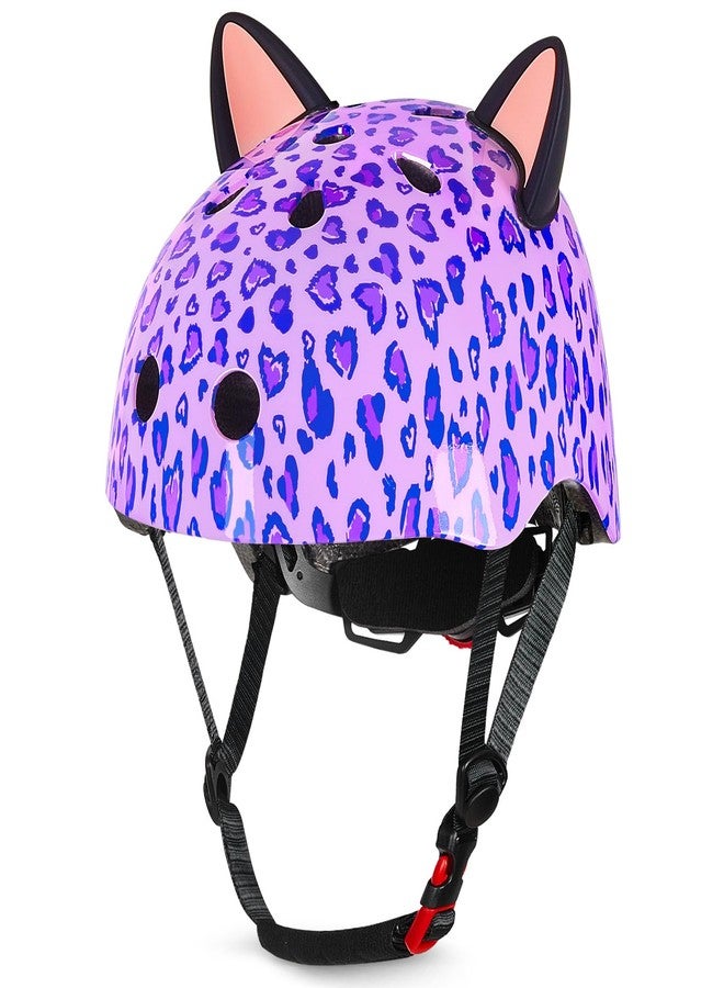 Lemmeko Helmet for Kids 8-14, Adjustable Kids Bike Helmet with DIY Cat Ears for Girls Youth for Skateboard Scooter Cycling Roller Skating, Purple - Image 1