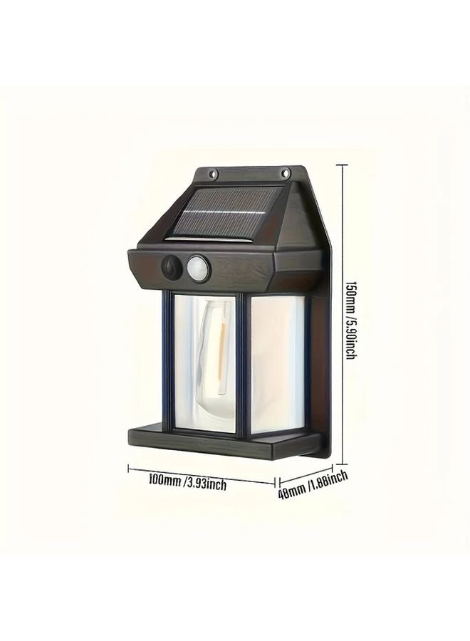 2pcs Solar Motion Sensor Wall Light Weather Resistant Outdoor Garden Lighting - Image 3