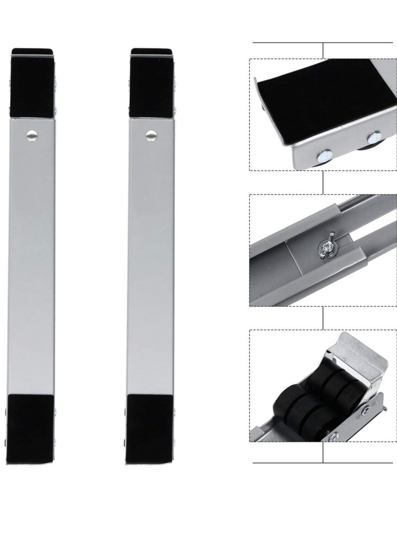 Washing Machine Stand with Wheels Adjustable Roller Base Mobile Roller Refrigerator Base Moving Cart for Dryer Fridge Furniture - Image 1