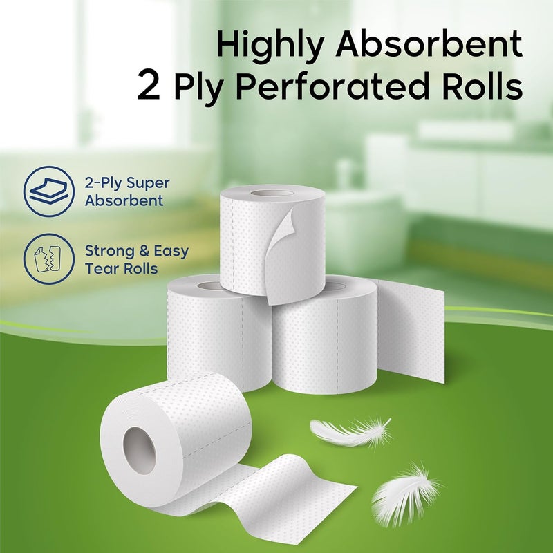 WOW Toilet Roll  400 x 2 ply   - 8 + 2 Rolls Free - Image 3