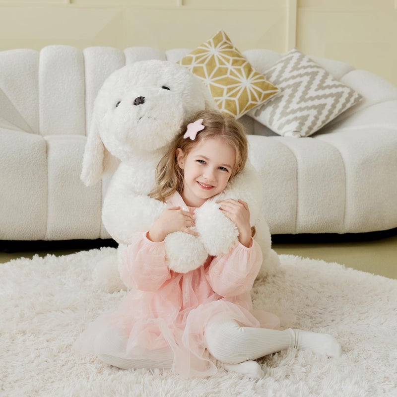 IKASA Giant Labrador Dog Stuffed Animal Puppy Plush Toy,30" Big Large Jumbo Soft Toys,Cute Huge Size Fat Fluffy Plushy Plushie,Gifts for Kids - Image 3