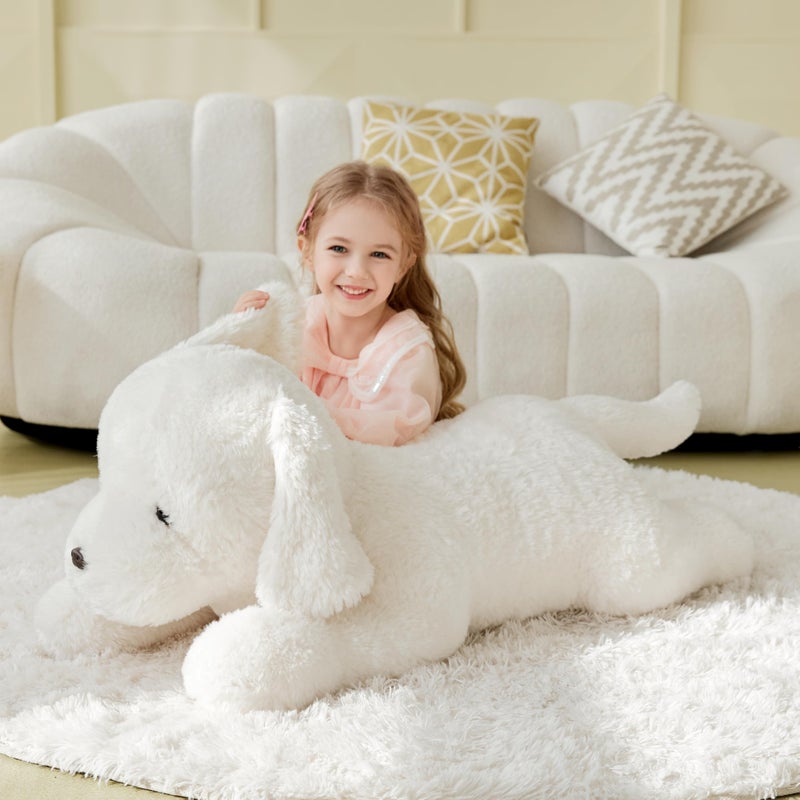 IKASA Giant Labrador Dog Stuffed Animal Puppy Plush Toy,30" Big Large Jumbo Soft Toys,Cute Huge Size Fat Fluffy Plushy Plushie,Gifts for Kids - Image 2