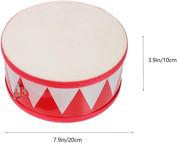 Vaguelly 8 Inch Children's Snare Drum with Wooden Drumsticks and Strap - Image 5