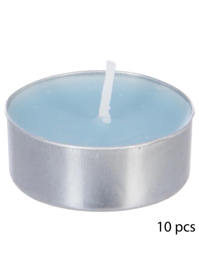 اتموسفيرا مجموعة شموع شاي برائحة زهرة تياري، 10 قطع، أزرق، 150 جرام، 145360I - Image 3