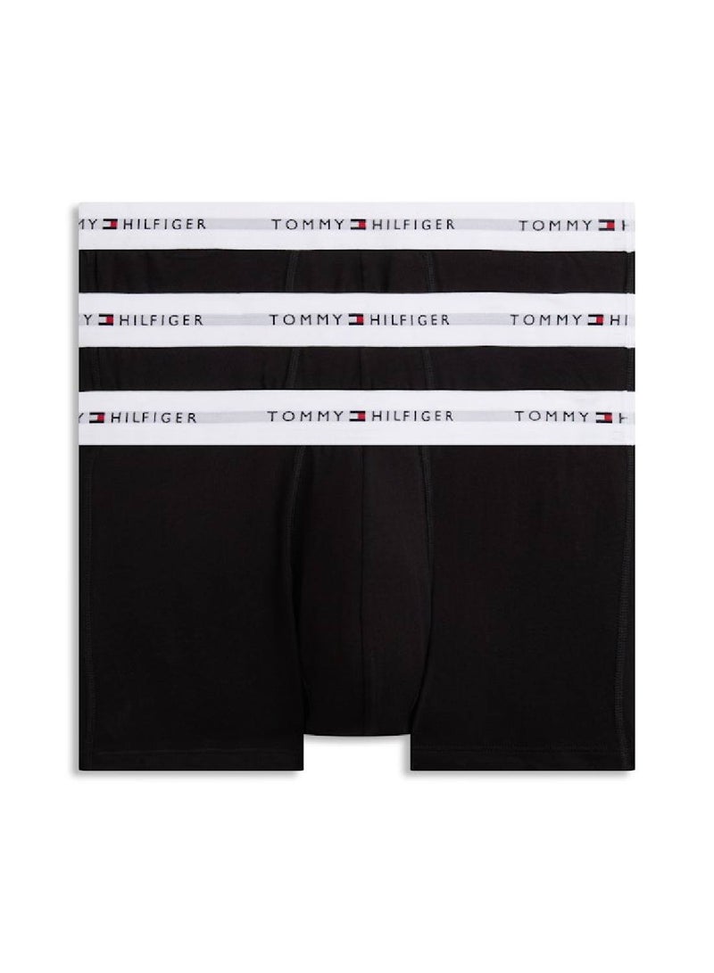 TOMMY HILFIGER 3-Pack Signature Repeat Logo Waistband Trunks - Image 1