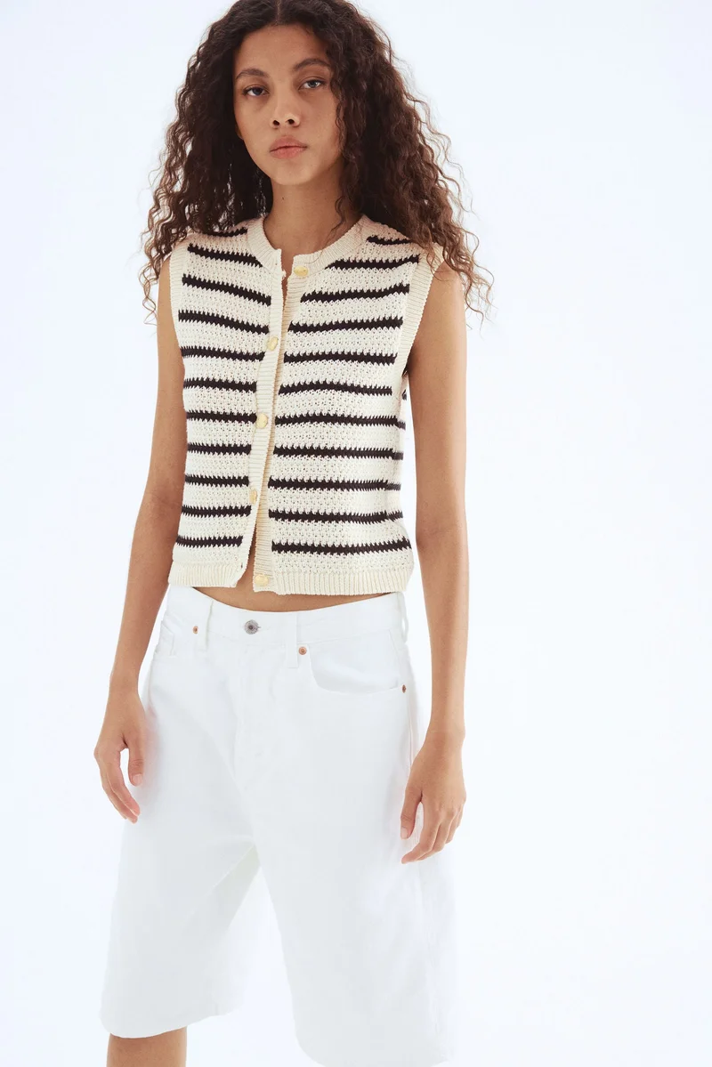 H&M Button-front sweater vest