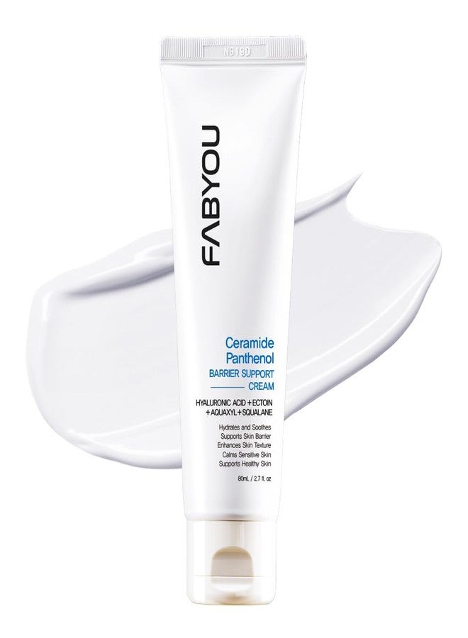 FABYOU Ceramide Panthenol Barrier Support Moisturizer 2.71 fl oz - Long-lasting Hydration & Soothing for Dry & Sensitive Skin, Strengthens Barrier with 8 Types of Hyaluronic Acid, Korean Skincare - Image 1
