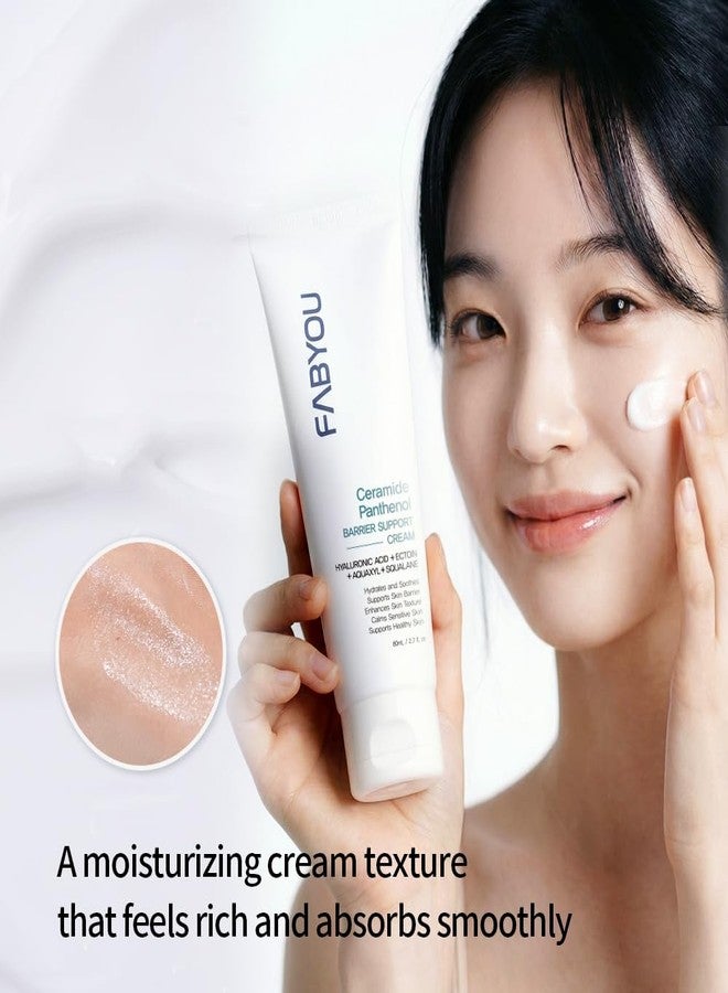 FABYOU Ceramide Panthenol Barrier Support Moisturizer 2.71 fl oz - Long-lasting Hydration & Soothing for Dry & Sensitive Skin, Strengthens Barrier with 8 Types of Hyaluronic Acid, Korean Skincare - Image 3