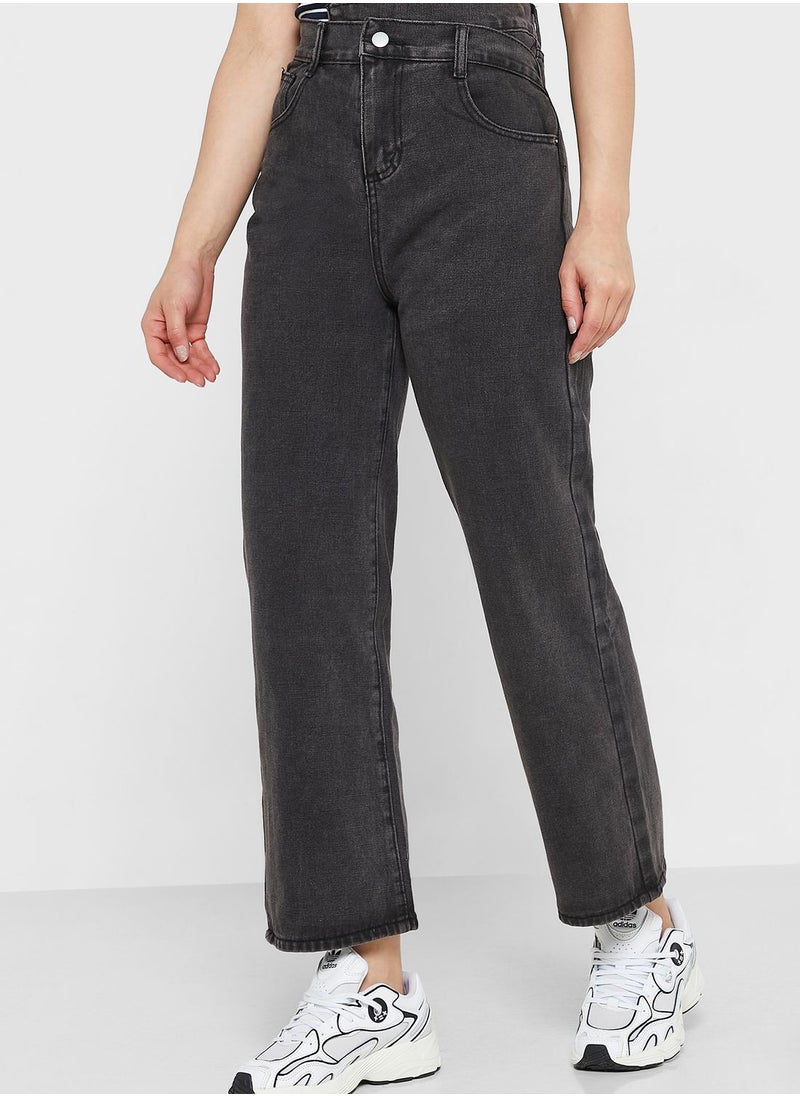 Ginger - High Waist Straight Fit Jeans - Image 1