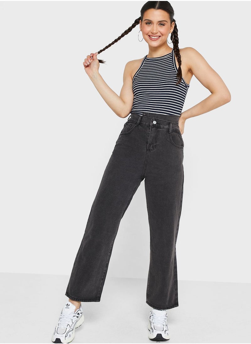 Ginger - High Waist Straight Fit Jeans - Image 1