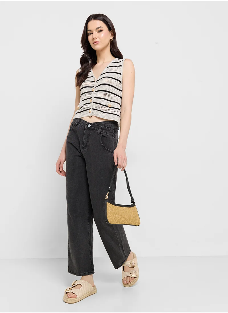 Ginger High Waist Straight Fit Jeans