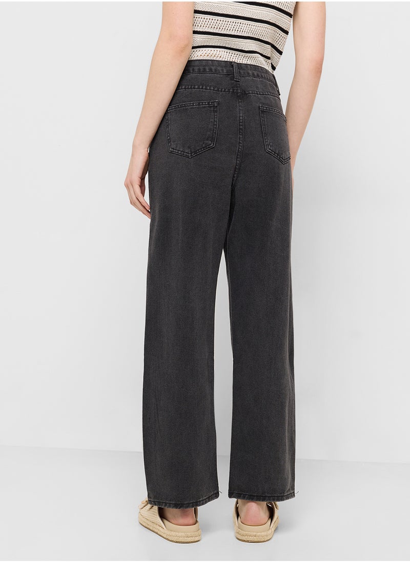 Ginger High Waist Straight Fit Jeans  - Image 3