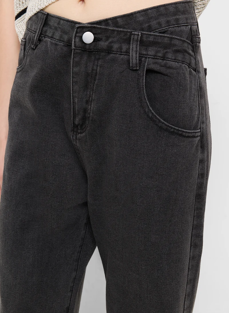 Ginger High Waist Straight Fit Jeans