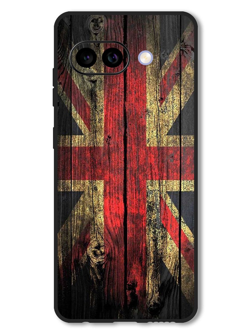 Theodor Case Compatible with Google Pixel 9A Protection Shockproof Bumper Cover Vintage wood - Image 1