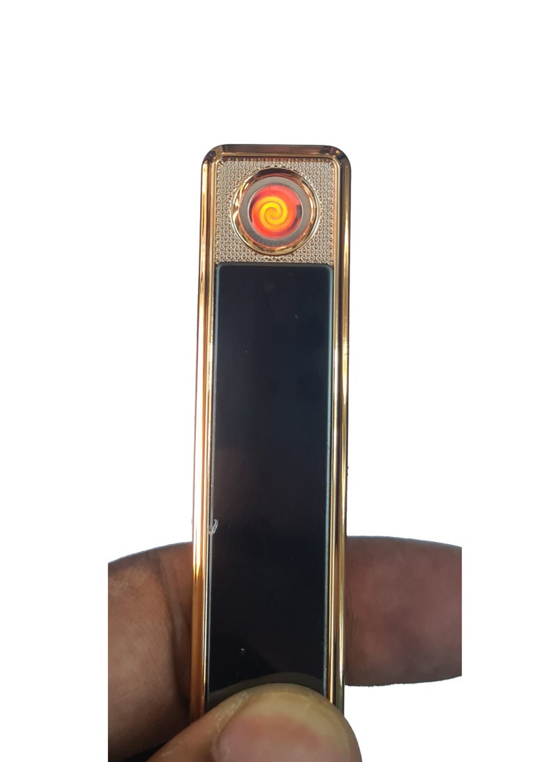 USB Windproof Flameless Rechargeable Cigarette Electric Slim Lighter No Fuel - Image 2