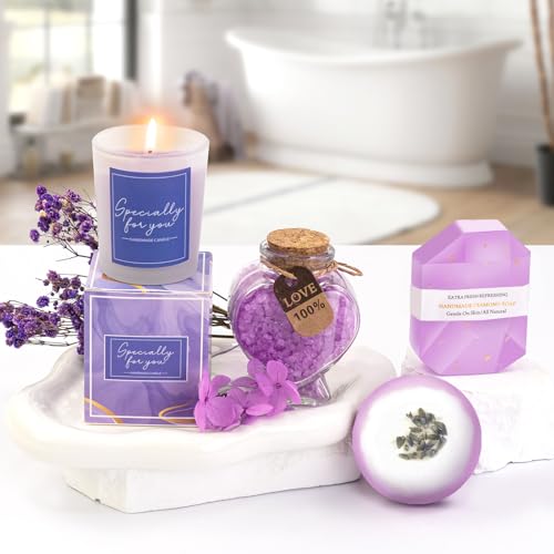 Betem Gifts for Women Spa Basket, Lavender Spa Gift Basket,16 Pcs Self Care Package for Women, Mom, Wife, Girlfriend, Sister, Unique Get Well Sets for Birthday, Mother's Day, Christmas, Valentine's Day - Image 3