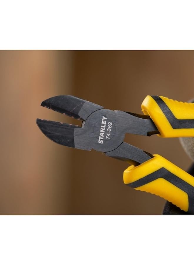 Stanley Dynagrip Corrosion-Resistant Diagonal Cutting Pliers Black and Yellow 150mm STHT0-74362  - Image 4