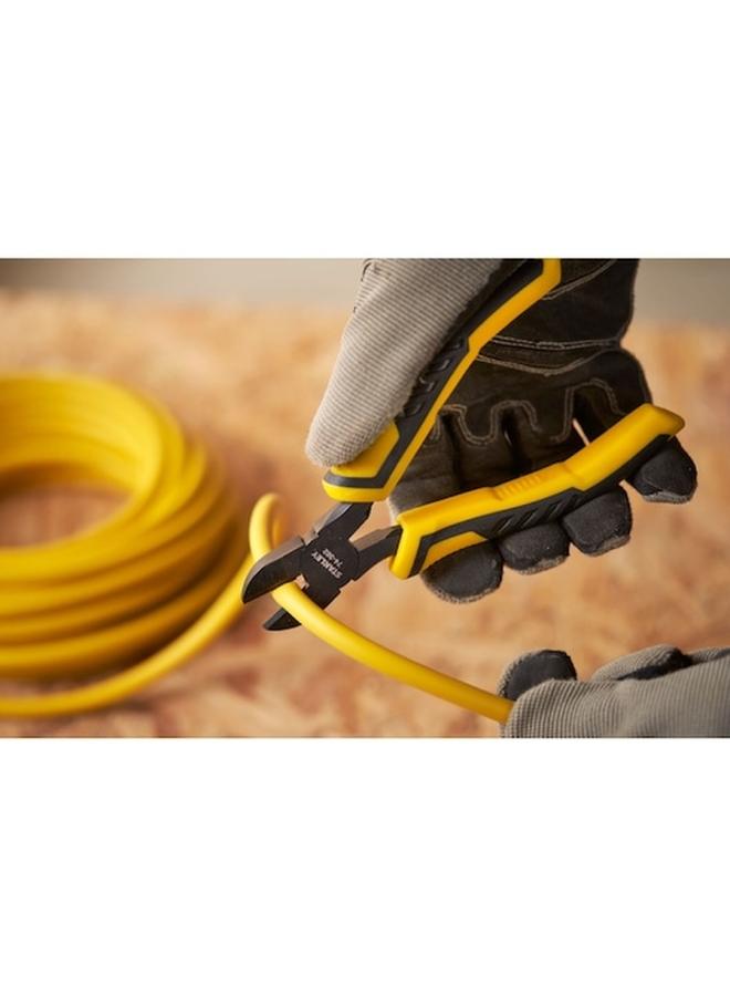 Stanley Dynagrip Corrosion-Resistant Diagonal Cutting Pliers Black and Yellow 150mm STHT0-74362  - Image 5