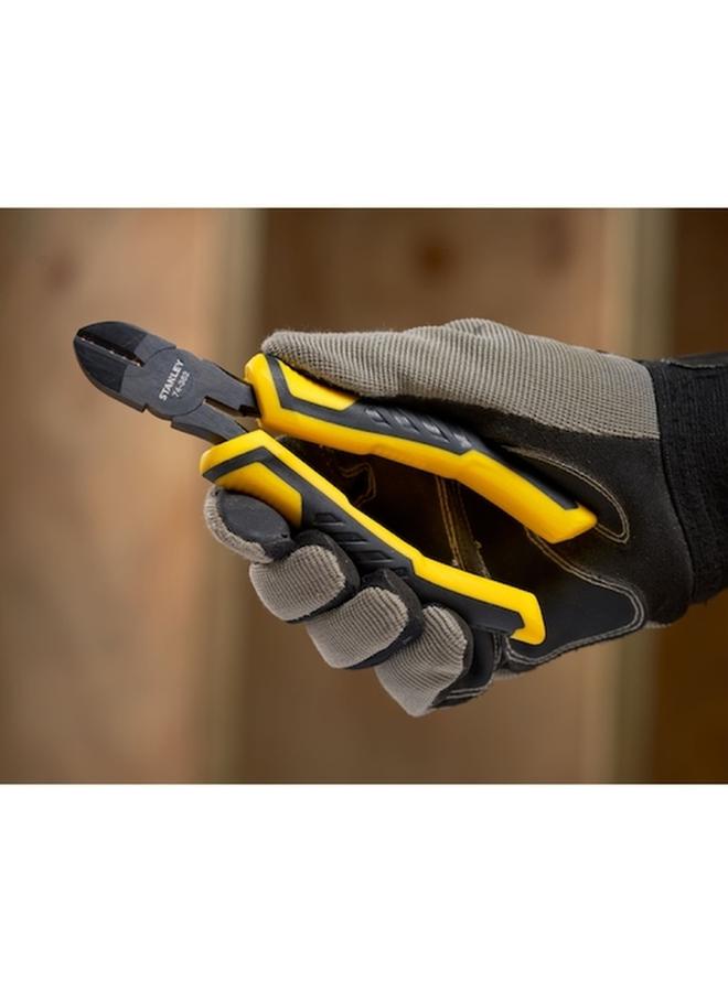 Stanley Dynagrip Corrosion-Resistant Diagonal Cutting Pliers Black and Yellow 150mm STHT0-74362  - Image 3