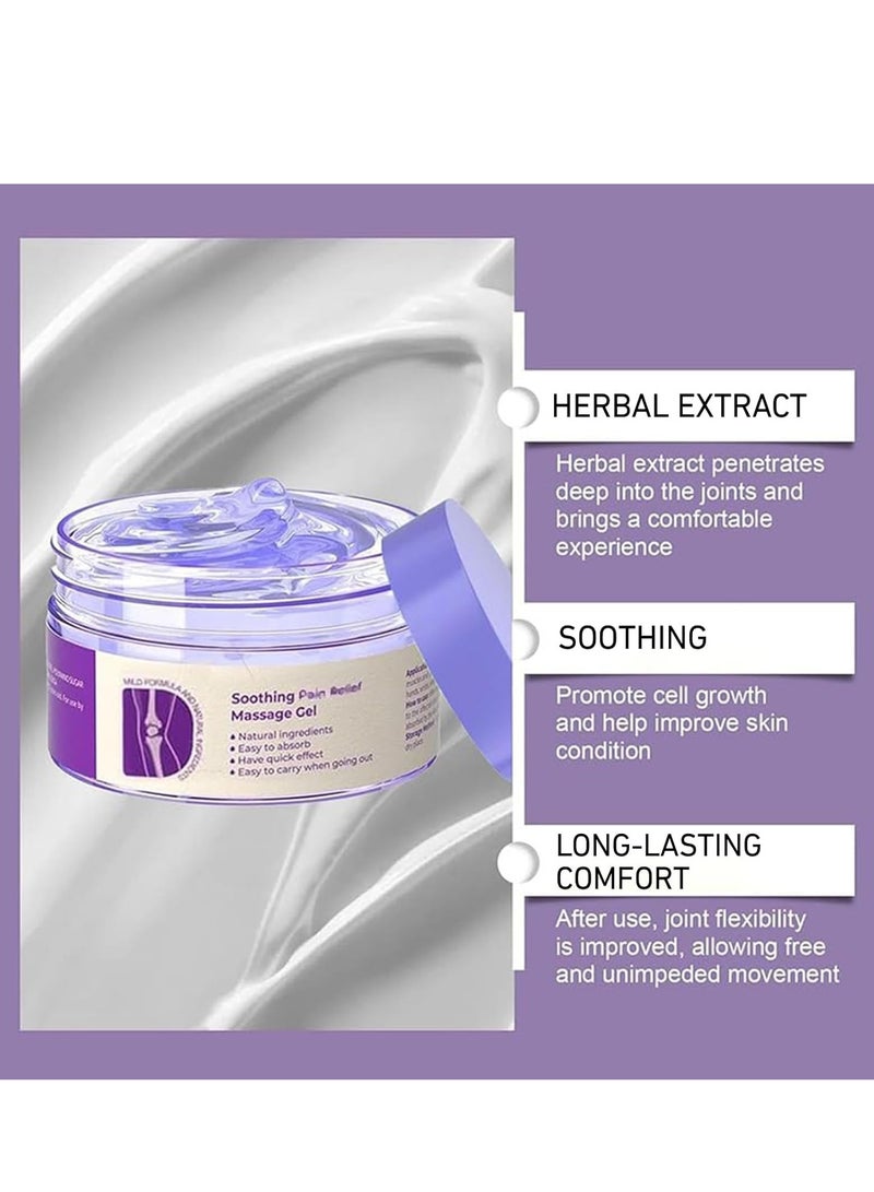 جفكام هلام أرجواني مشترك ، كريم تدليك مهدئ ، دعم مفصل كامل للجسم للركبتين ، القطن ، الرقبة ، اليدين والقدمين (2PCS) - Image 3