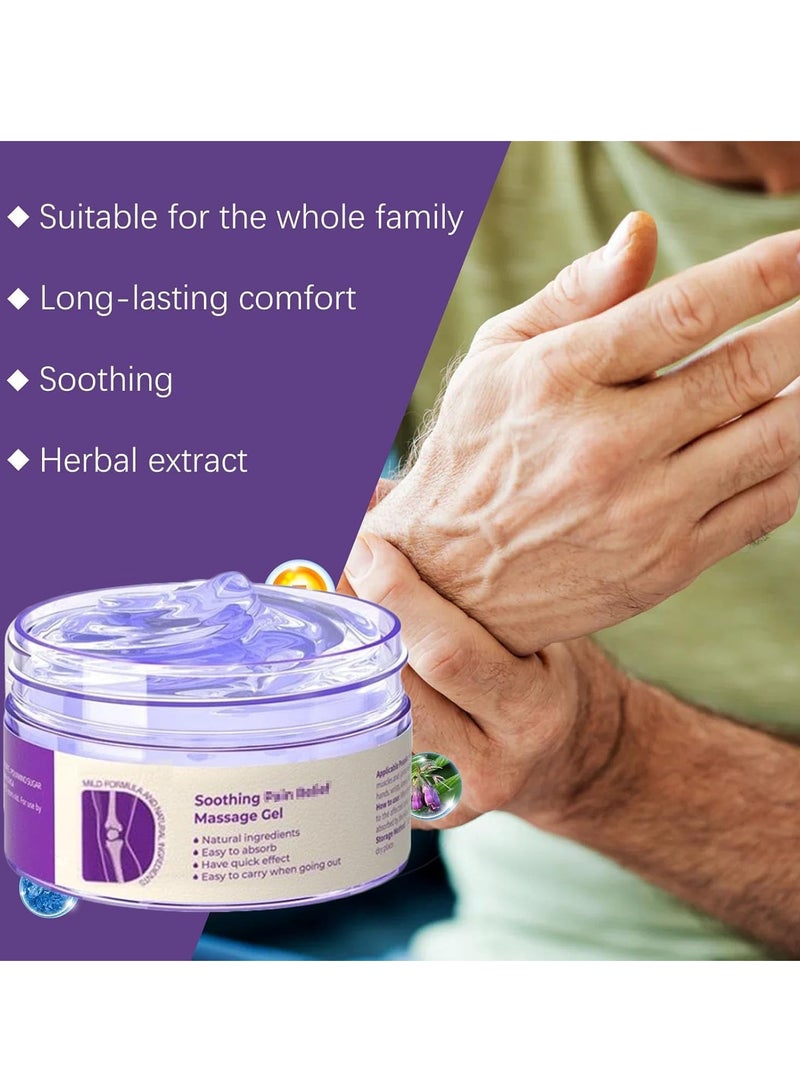 جفكام هلام أرجواني مشترك ، كريم تدليك مهدئ ، دعم مفصل كامل للجسم للركبتين ، القطن ، الرقبة ، اليدين والقدمين (2PCS) - Image 4