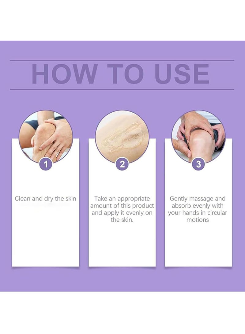 جفكام هلام أرجواني مشترك ، كريم تدليك مهدئ ، دعم مفصل كامل للجسم للركبتين ، القطن ، الرقبة ، اليدين والقدمين (2PCS) - Image 5