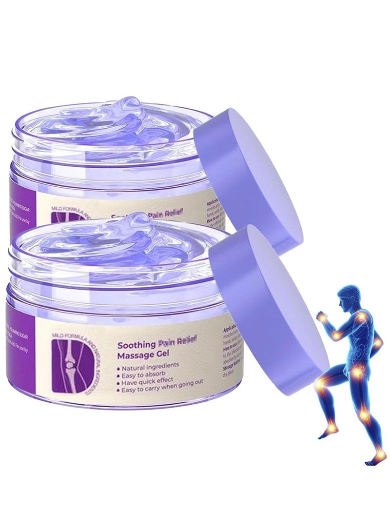 جفكام هلام أرجواني مشترك ، كريم تدليك مهدئ ، دعم مفصل كامل للجسم للركبتين ، القطن ، الرقبة ، اليدين والقدمين (2PCS) - Image 1